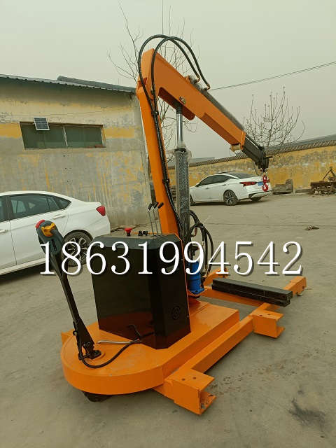 竹南镇自卸车厢随车吊 自制轮式四不像起重机 四驱平板吊 5吨 贵盛